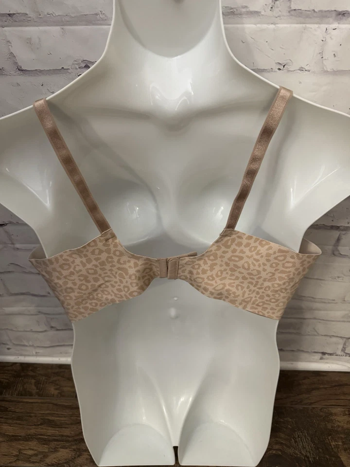 Olga Bra Size 44D No Side Effects Style G13561A Beige Animal Print Underwire - Image 3 of 4