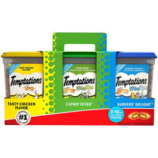 TEMPTATIONS MixUp Cat Treats Club Pack - Tasty Chicken, Catnip Fever and...