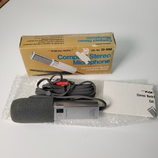 Vintage Realistic 33-1066 Stereo Electret Condenser Microphone New In Box NiB