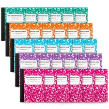 feela Mini Composition Notebook, Cute 30 Pack 5 Pastel Colors Narrow Ruled Mi...