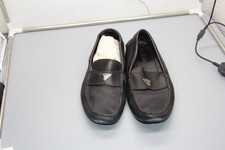 Prada Saffiano Leather Driver Loafers Black Mens US Size 11 - Fast ship