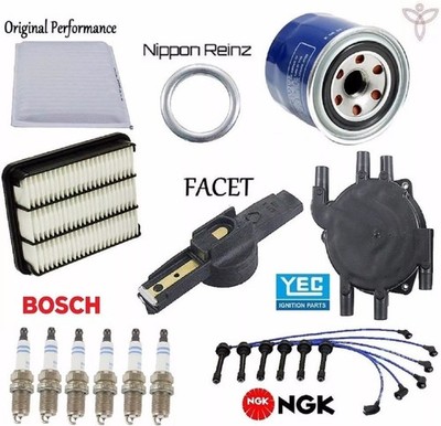 Tune Up KIT Filters Wire Plugs Cap Rotor for Mitsubishi Eclipse V6; 3.0L 01-03