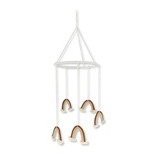 Macrame Rainbow Nursery Mobile for Baby's Room Decoration