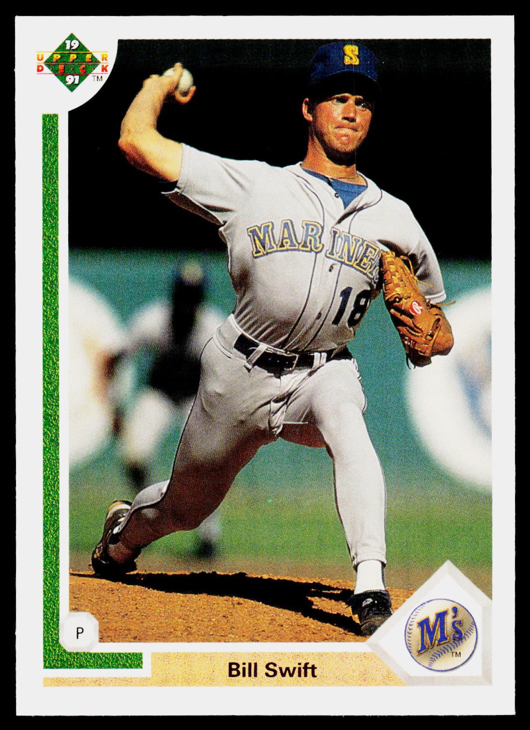 Bill Swift, 1991 Upper Deck, #498, Seattle Mariners,
