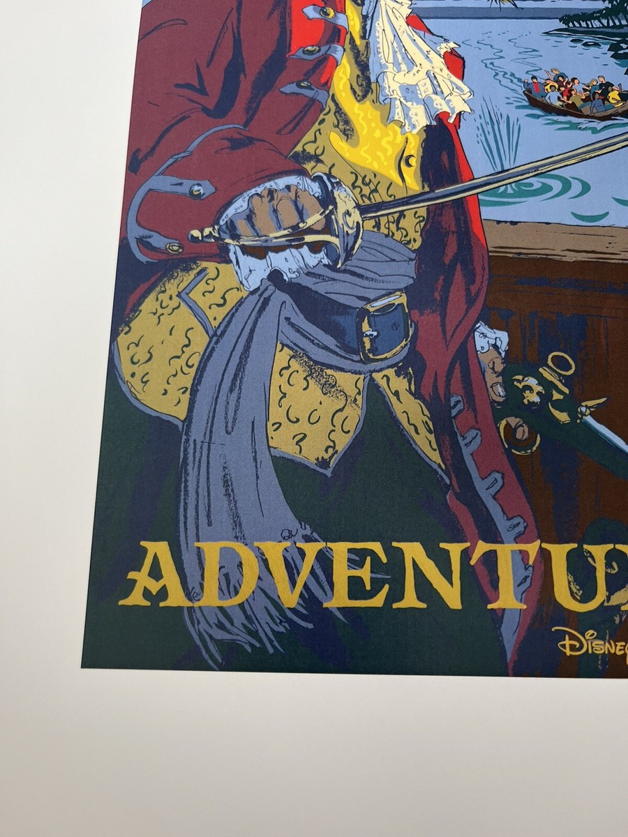 Pirates of the Caribbean Attraction Poster Disney Disneyland