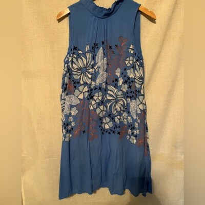 Kaari Blue Leyla Shift Dress Size Medium | eBay