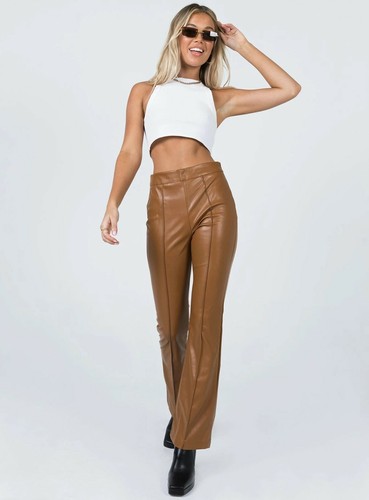 Princess Polly Braden Brown Vegan Faux 