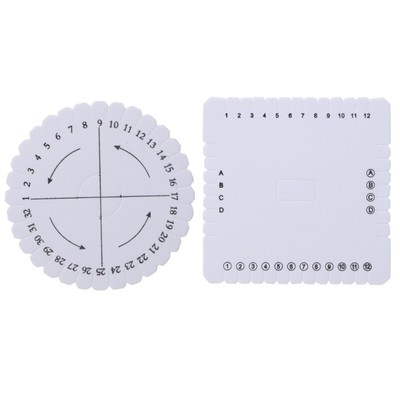 Braiding Plate 2pcs/set DIY Fine Thread Wire Jewelry Necklace Rope Weaving Hand