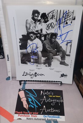 Living Colour Of Original Members Band hand signed Autographed
