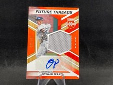 2022 PANINI ELITE EXTRA OSWALD PERAZA FUTURE THREADS ORANGE JERSEY AUTO 93/199