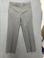 Anderson-Little Men Dress Pants 34x31 Gray Vintage 100% Polyester Made in USA