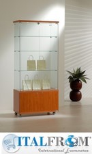 Vetrina Espositiva Italfrom con Mobile e Faretti Arredo Negozio 80x40x h181 cm