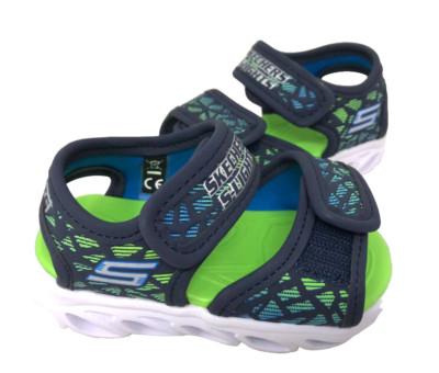 Skechers Toddlers Boy's  Hypno Splash Sun Sonic Nvy/Lime Sandals Size:5 129E