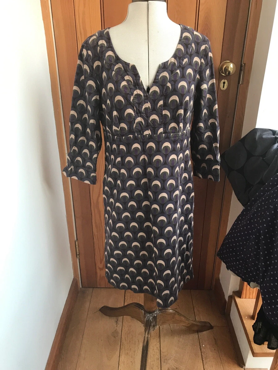 Boden Corduroy Needlecord Peacock Purple Tuniic Dress 10 Reg eBay