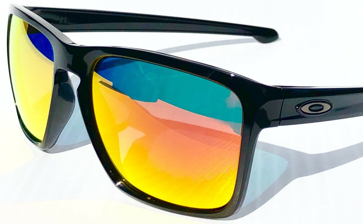 Oakley SLIVER XL Shiny Black POLARIZED Galaxy Ruby 2 lens set