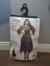 Dreamgirl Gypsy Costume Halloween Cosplay Role Play Size Medium