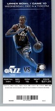 Indiana Pacers vs Utah Jazz 12/4/2013 Full Ticket -  Alec Burks