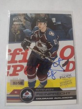 2001-02 PACIFIC STEVEN REINPRECHT AUTHENTIC AUTOGRAPH AUTO 351/500