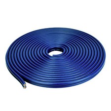 1pc 20ft 8 GA AWG Parallel Speaker Wire Zip Cable Blue OFC Copper Car Home Audio