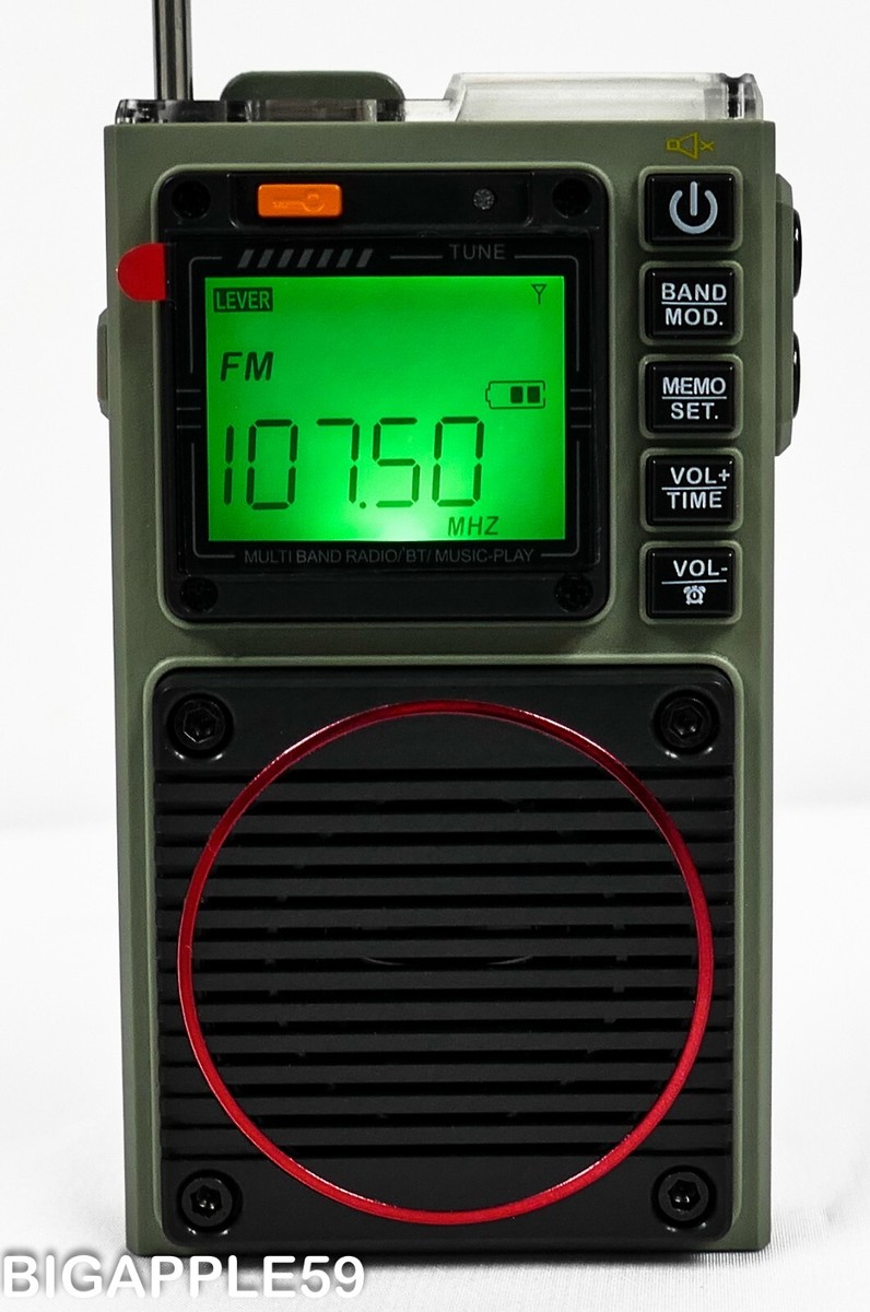 AMAZING Raddy RF75A Shortwave Radio AM HF FM WEATHER VHF w/ BT