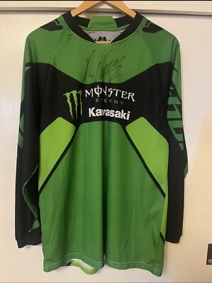 RYAN VILLOPOTO AUTOGRAPHED - THOR JERSEY - MONSTER ENERGY KAWASAKI