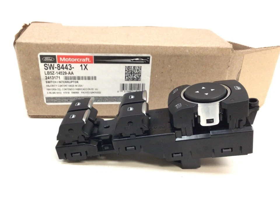 Interruptor maestro espejo retrovisor ventana eléctrica conductor delantero izquierdo Ford Explorer 2020-2024 OEM Foto 4 de 4