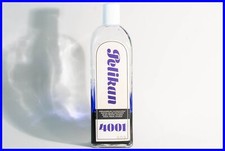 Around 1960 PELIKAN 4001 Wagenfeld Ink 1Liter Bottle / up to 1/4 full ROYAL BLUE