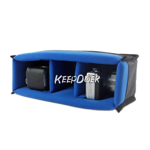 Waterproof DSLR Digital Camera Bag Insert Case Partition For Canon Nikon Lens - Picture 4 of 16