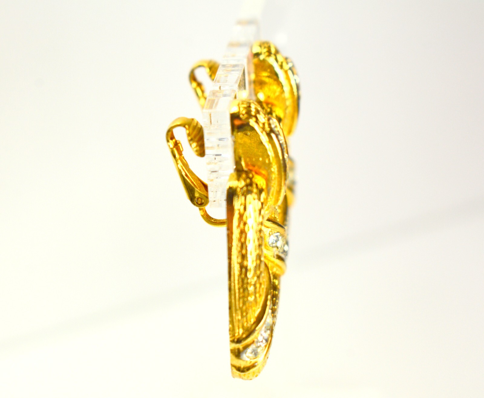 Statement Doorknocker Earrings Drop Dangle Gold P… - image 6