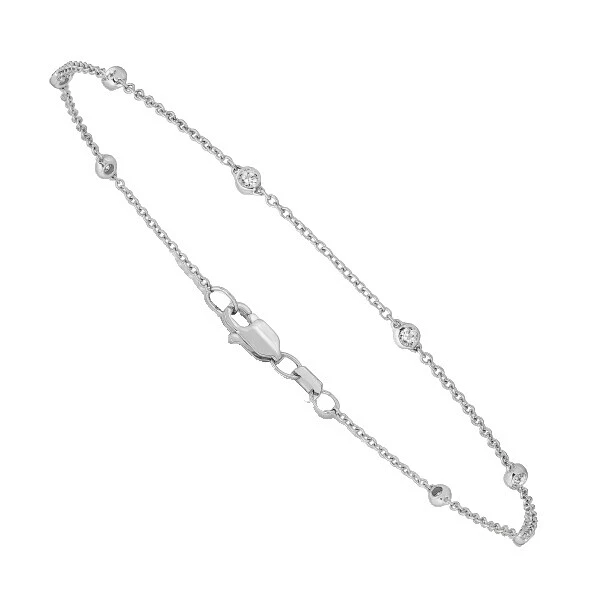 14k White Gold Fine Anklets