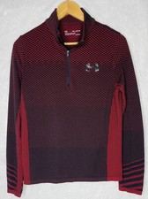 Under Armour 1/4 Zip Pullover Sweatshirt Size Youth XL Heat Gear Black/red