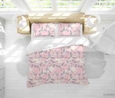 3D Crane Floral Pattern Quilt Cover Set Duvet Cover Bedding Pillowcases
