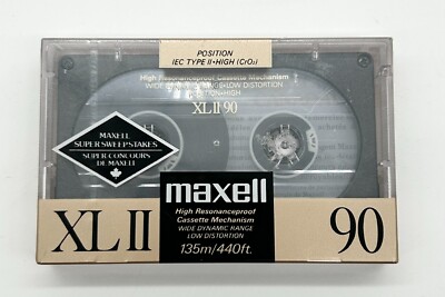 VINTAGE MAXELL XLII-S 90 Type II Position High Chrome Audio Cassette Tapes x 2 EUR 12,00 - FR