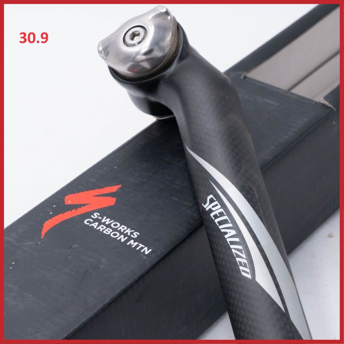 NOS SPECIALIZED S-WORKS MTN CARBON SEATPOST 30.9 mm 1 BOLT 400 mm