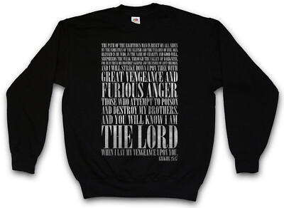 EZEKIEL 25:17 SWEATSHIRT PULLOVER Pulp Fiction Vincent Movie Tarantino Gangster