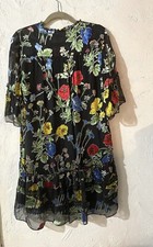 Alice + Olivia Dress Women, Pauline Floral Colorful Cottagcore Coquette (L) NWT