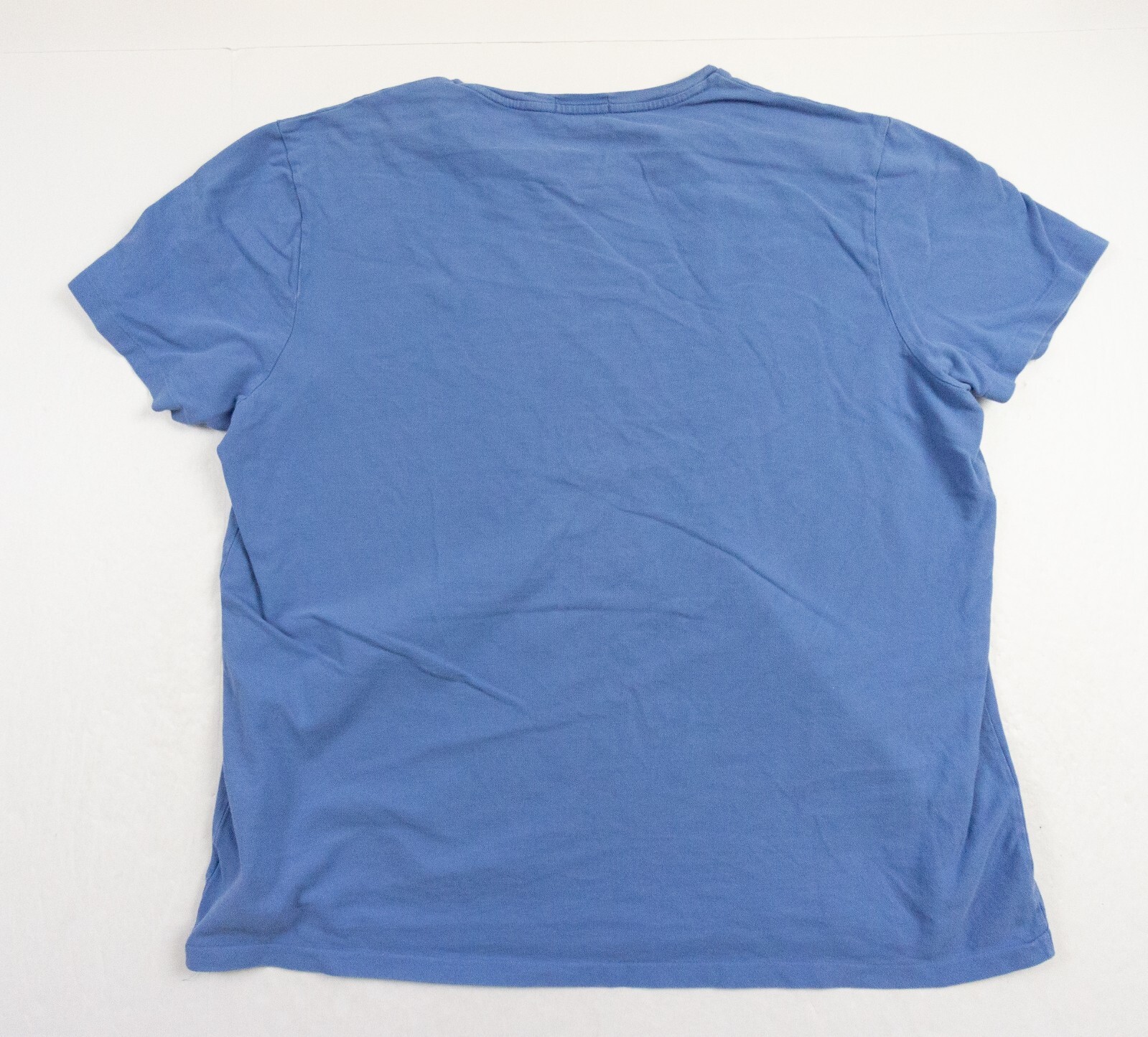 Polo Ralph Lauren camicia uomo 2XL XXL blu girocollo maglietta manica corta casual pony
