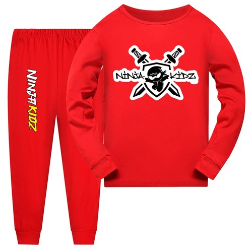 NINJA KIDZ Girls Boutique Outfits top Pants Toddler Pijama kids Pajama Trausuit - Picture 47 of 59