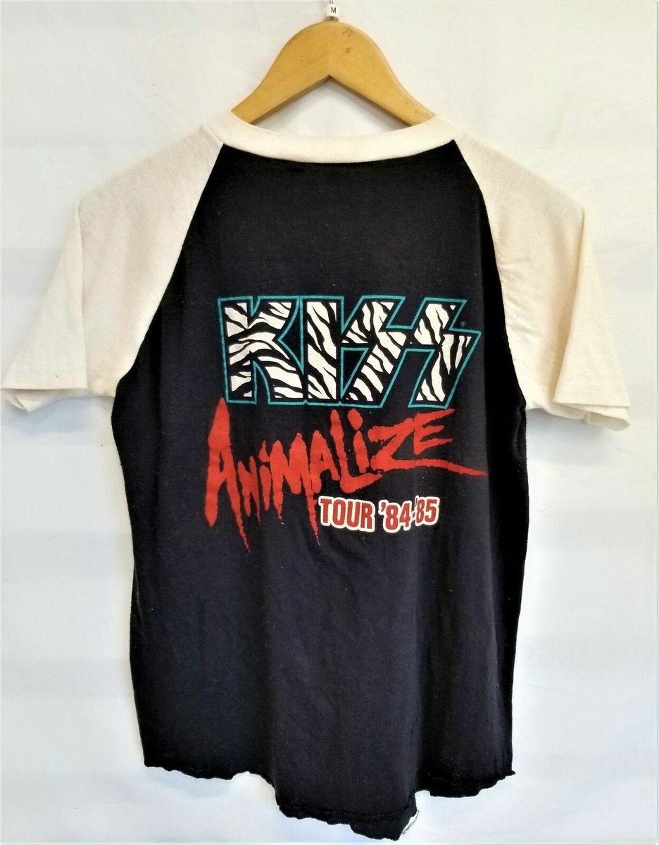 VINTAGE 1984 KISS ANIMALIZE CONCERT TOUR TEE SHIRT SIZE MEDIUM