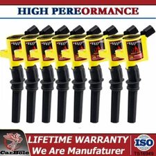 Yellow Ignition Coil Pack For Ford F150 Expedition 2000 2001 2002 2003 4.6L 5.4L