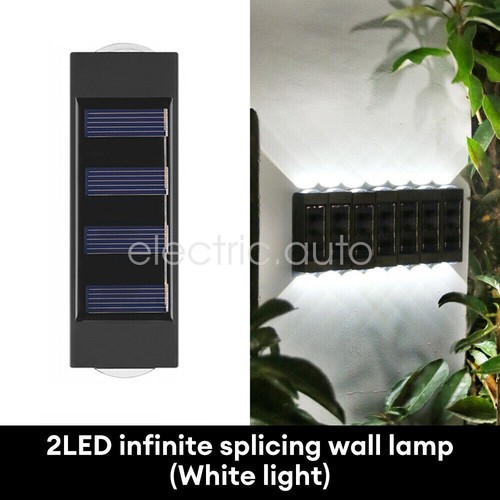 Solar Wall Lights Outdoor Solar Fence Light Waterproof LED Light for Fence Patio - Picture 16 of 27