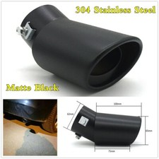 Car Muffler Tip Exhaust Pipe Tail Matte Black Titanium Stainless Steel Car Rear Car Muffler Tip Exhaust Pipe Tail Matte Black Titanium Stainless Steel Car Rear