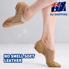 AU STOCK Soft Ballet Jazz Dance Shoes Split Sole for Adults Child