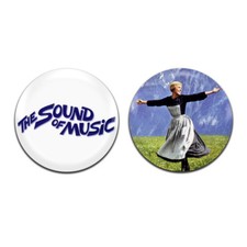 2x The Sound Of Music Musical Movie Film 25mm / 1 Inch D Pin Button Badges