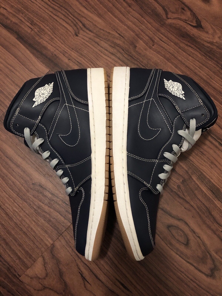 Air Jordan 1 Retro Mid Derek Jeter 'RE2PECT' Men's 12 US [AH6342