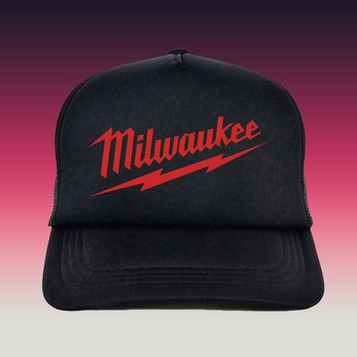 Unisex Adult Milwaukee Tool Addicts Logo Trucker Hat