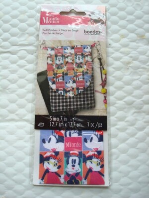 SIMPLICITY TWILL PATCH ''MINNIE MOUSE'' WITH BONDEX    5x7 ~NEW~
