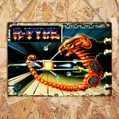R-TYPE ZX Spectrum Retro Metal Tin Wall Sign Sinclair Vintage Game