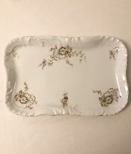 ROSENTHAL Louis XIV Servierplatte Floral vergoldet 12 1/4" Selb Bavaria
