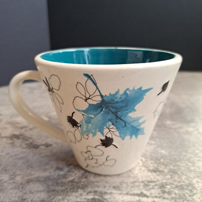 Starbucks Coffee 2007 Blue Leaves 10 Ounce Mug | eBay